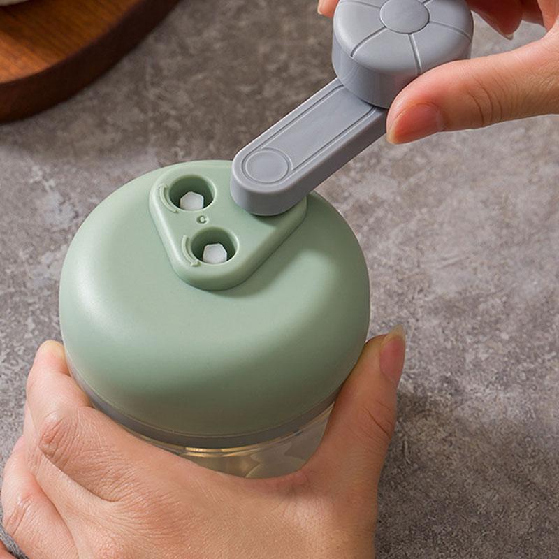 Product Introduction of 250ML Garlic Whiz: Manual Garlic Masher & Press Adjustable Speed- Crush, Chop,Mince in Seconds Garlic, chili, radish, onion, mushroom Kitchen Essentials 8
