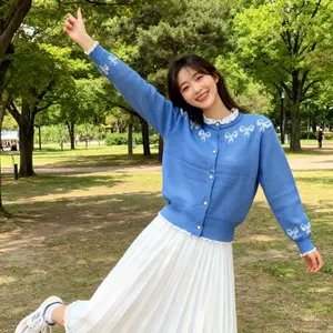 (sagitafashion27)_baju kardigan motif pita pita