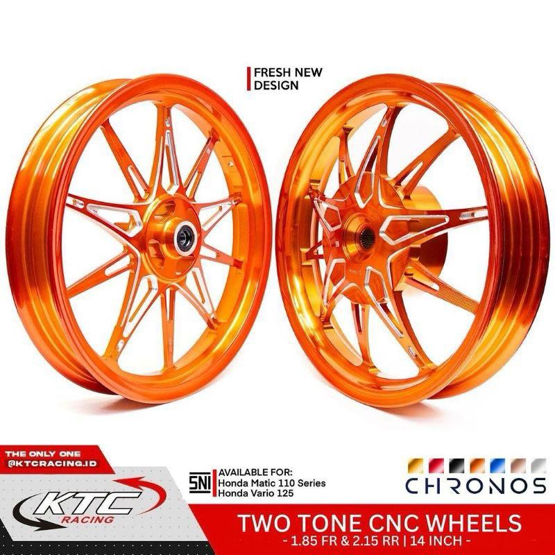 VELG KTC RACING CHRONOS RING14 BEAT SCOOPY VARIO 110 VARIO 150/125 ...