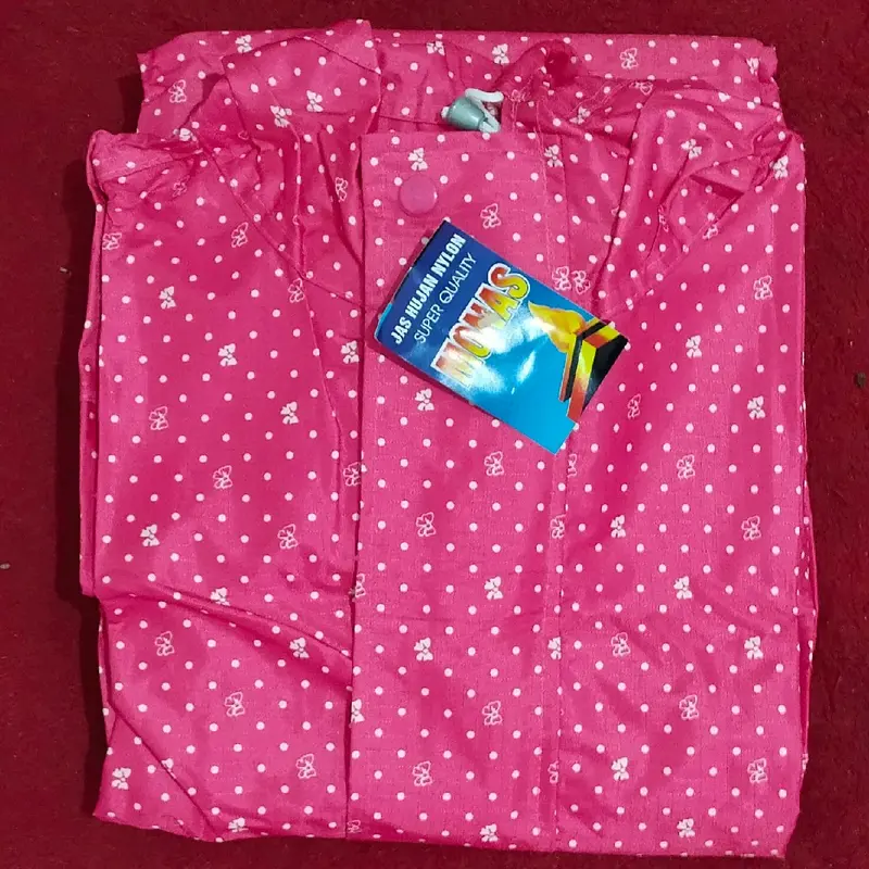 JAS HUJAN NYLON  MONAS, GAMIS MOTIF N34 RAINA, TEBAL, HALUS AWET 3