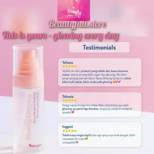 BTS - This is Your - Glowing Everyday - Shooting Refreshing Face Spray 60ml - Whiteten  Niacinamide 2%  Centella Asiatica