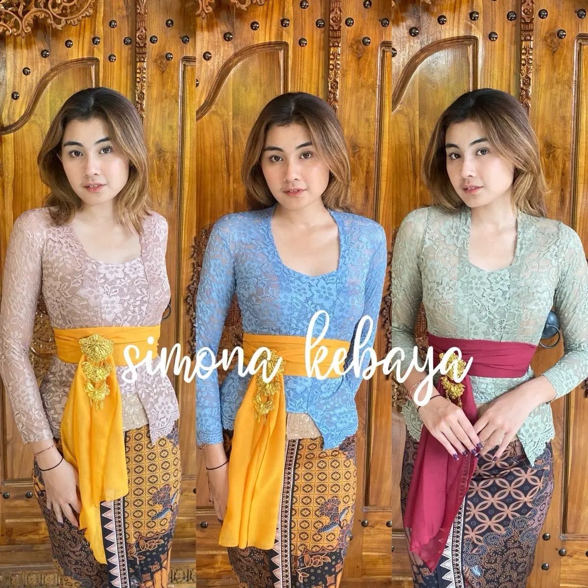 SIMONA KEBAYA Setelan kebaya 100rb kebaya bali jadi strait zofya (katalog 3) batik dress Baju Kain