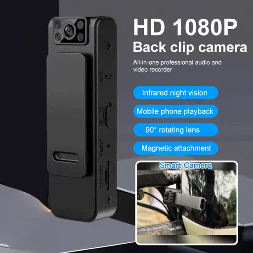 Back clip-on camera! With hook, high-definition camera, hook design!