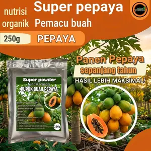 Magic Powder Nutrisi Organik 250g Pupuk organik Buah Pepaya untuk Nutrisi Pelebat Buah Semakin Maksimal