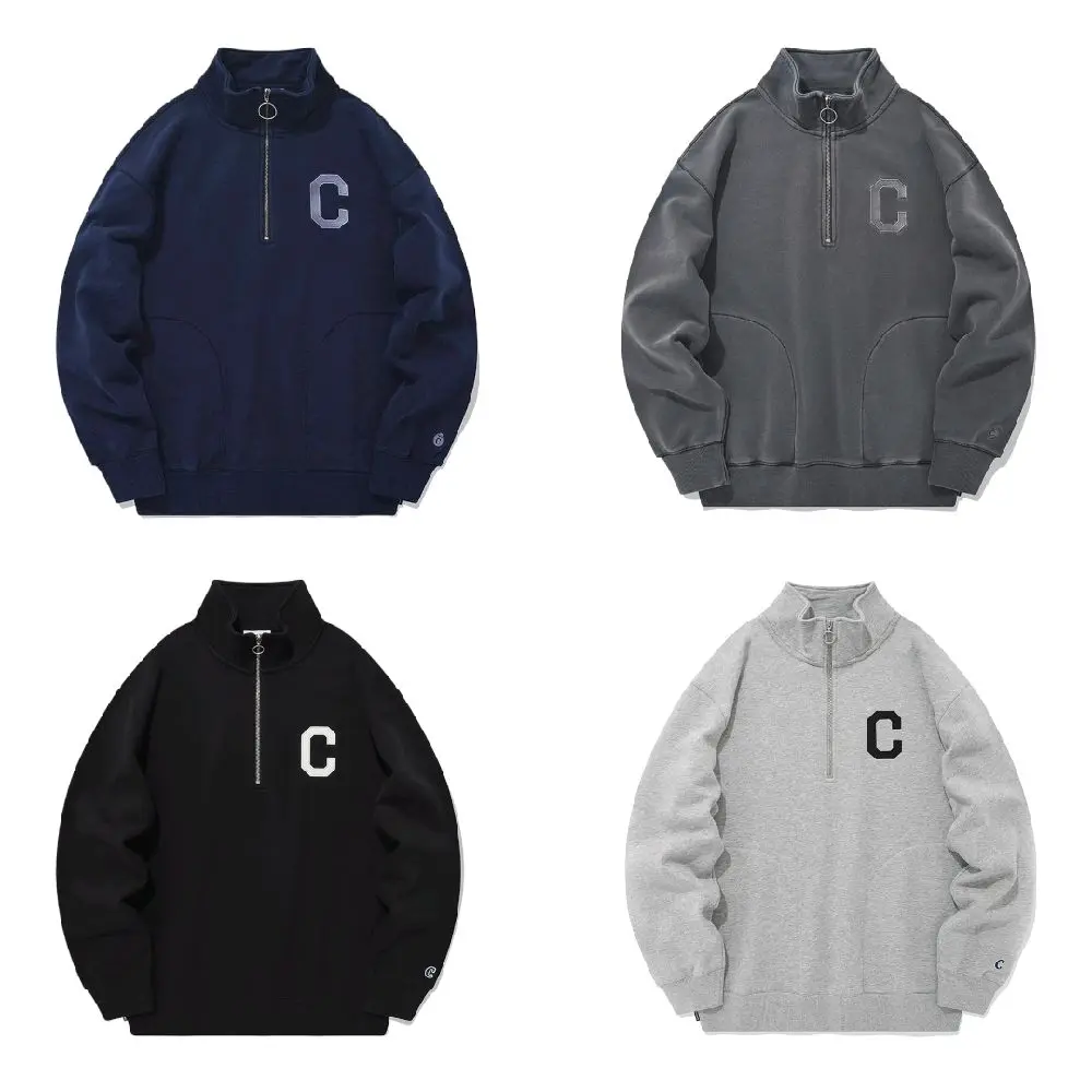 CVRNT C Logo Half Zip-Up Sweatshirt Original