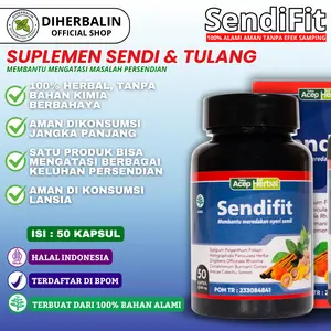 Diherbalin SendiFit 50 Kapsul - Suplemen Sendi & Tulang Atasi Nyeri Lutut Sakit Lutut Bengkak Cedera Lutut ACL Pengapuran Sendi Lutut Kaku
