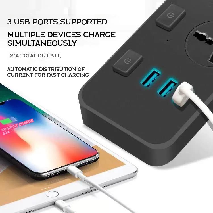 Product Introduction of British USB strip intelligent patch board multi-functional strip British standard white PD fast charger 12