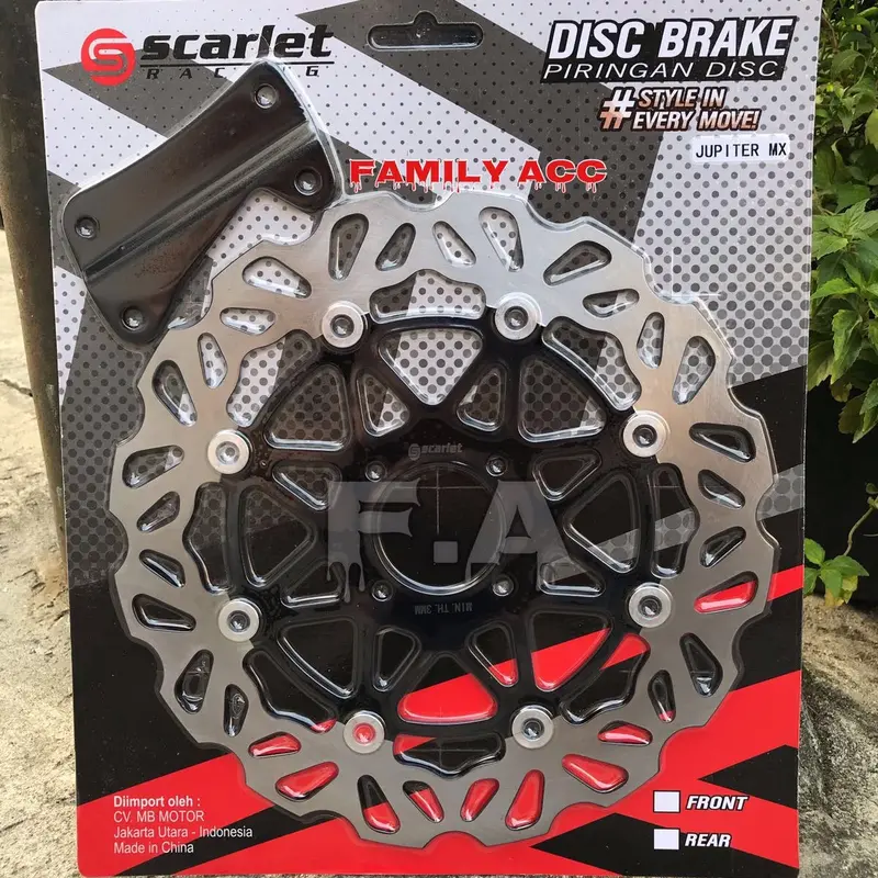 SCARLET - PIRINGAN CAKRAM BESAR 300MM COPY PSM/ TDR FREE BREKET JUPITER MX NEW/MX OLD/ VEGA R NEW/ VEGA ZR/ JUP Z1 ( ROBOT) / JUPITER Z / VEGA R LAMA / FIZR SCARLET RACING ORIGINAL 0