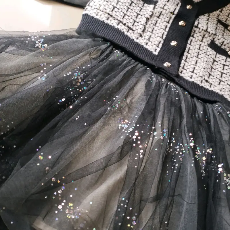 dress 2in1 blezer tweet premium anak,mewahl cantik , nyaman dipakai6105 2