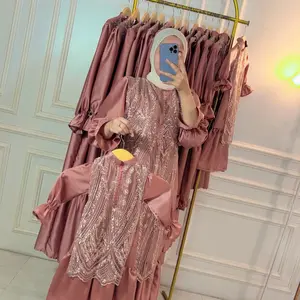 DRESS KIDS DRESS ANAK MAXMARA ORI Satin Gamis Kondangan Anak Usia 2-12 Th Request Usia Warna Sage Burgundy