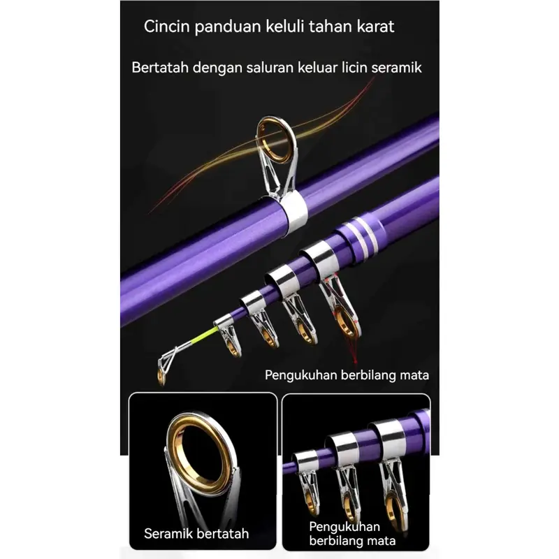 SHIMANO Fishing riptide Rod Spinning Joran Pancing Telescopic tempest Rod Fly Carp Feeder Pesca Portable Rotating 5