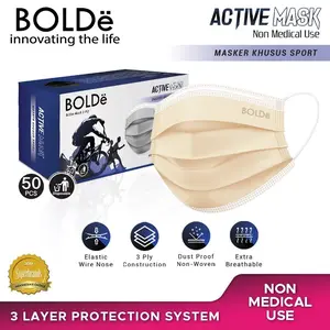 BOLDe Active Mask 3Ply 50 Pcs