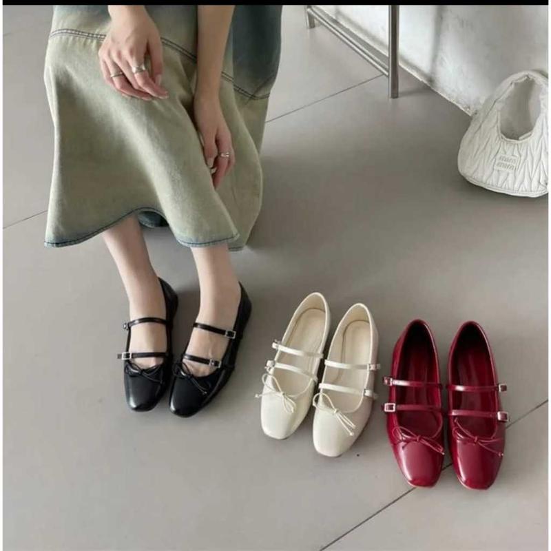 Sepatu Flatshoes wanita premium sol karet silva gesper dobble Kerja wanita 2
