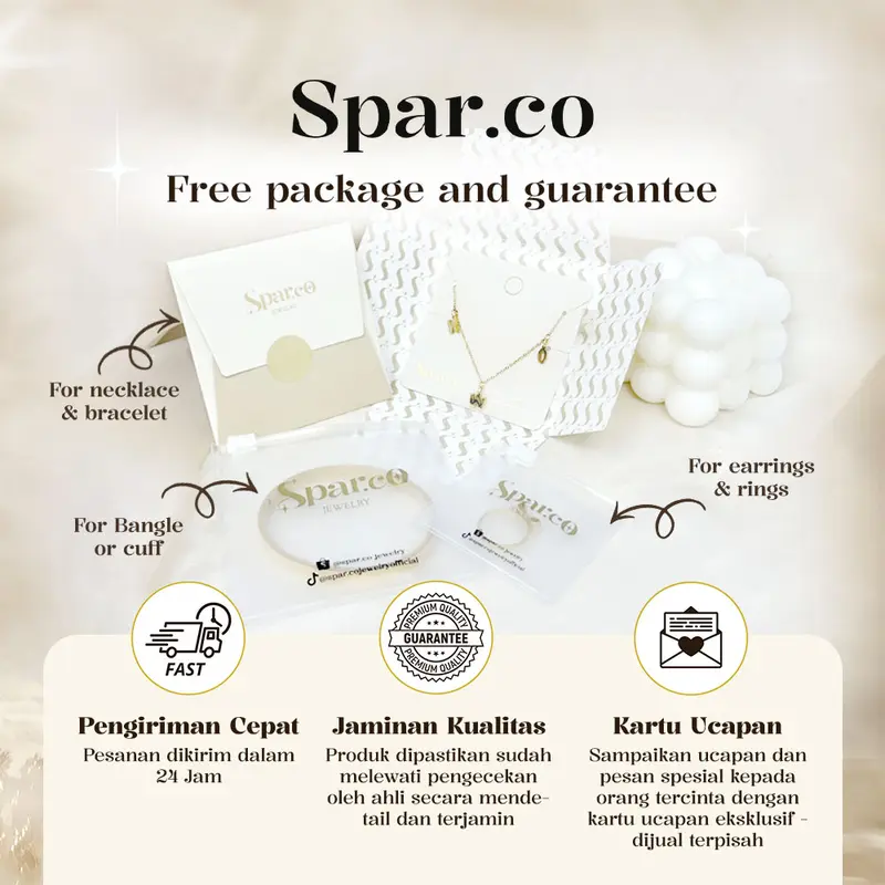 Spar.co Beads Gold Charm Liontin Titanium  Lapis Emas  Bentuk Angka Untuk Kalung atau Gelang Custom Flexible Model Beads SP-AAF1121 4