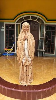 Product Review of Mukena Anak 2in1 usia 7-15 Tahun Rempel Rayon Motif Pita from D**a m**e u** 0
