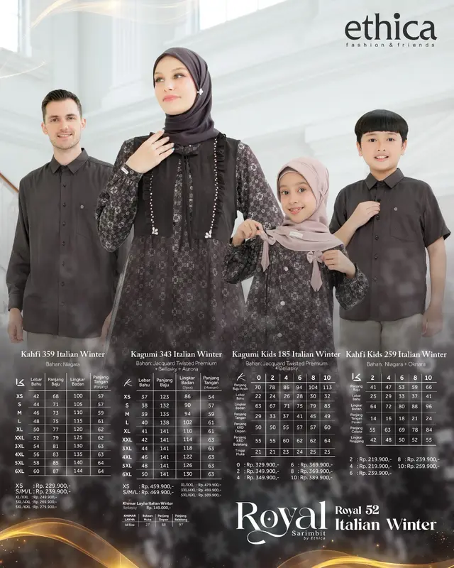 Sarimbit Royal 52 Italian Winter by Ethica New Arrival 5