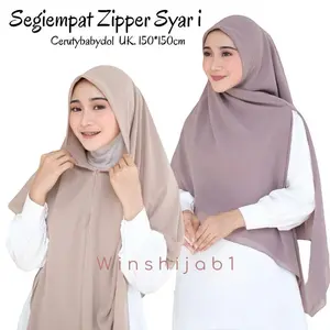 Jilbab Segiempat Zipper Dagu Uk 150x150 Hijab Segi Empat Syar'i Jumbo Square