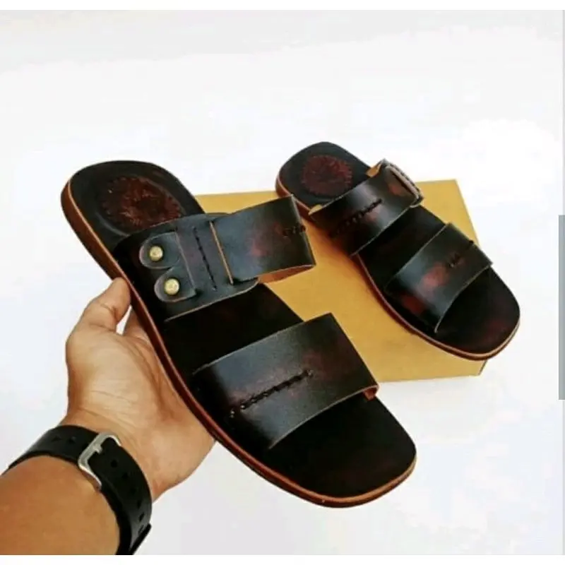 ARFEN || SANDAL PRIA KULIT ASLI SAMPAI ALASNYA