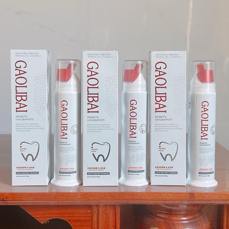  Combo 3 Chai Kem Đánh Răng Nano Bạc Gaolibai Làm Sạch Cao Răng Mảng Bám Cho Hơi Thở Thơm Mát 120g 