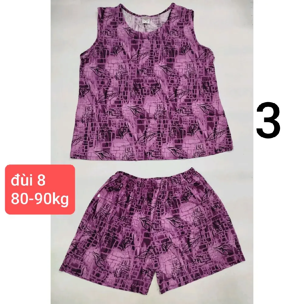 Bộ đùi thun aty size 7, 8 từ 70-90kg cho nữ, mẫu sát nách, co giãn, mát {Women} Top Áo Voi, #bigsize