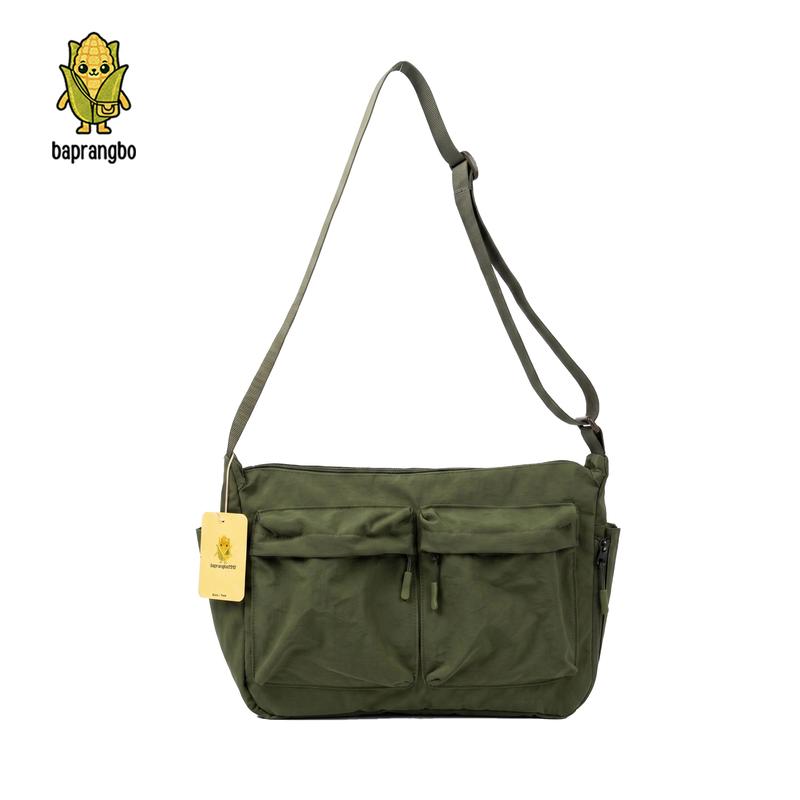 Túi đeo chéo nam túi dù hộp nam nữ unisex túi vải nhiều ngăn chần bông đa năng đựng sách máy tính bảng đi hoc đi làm