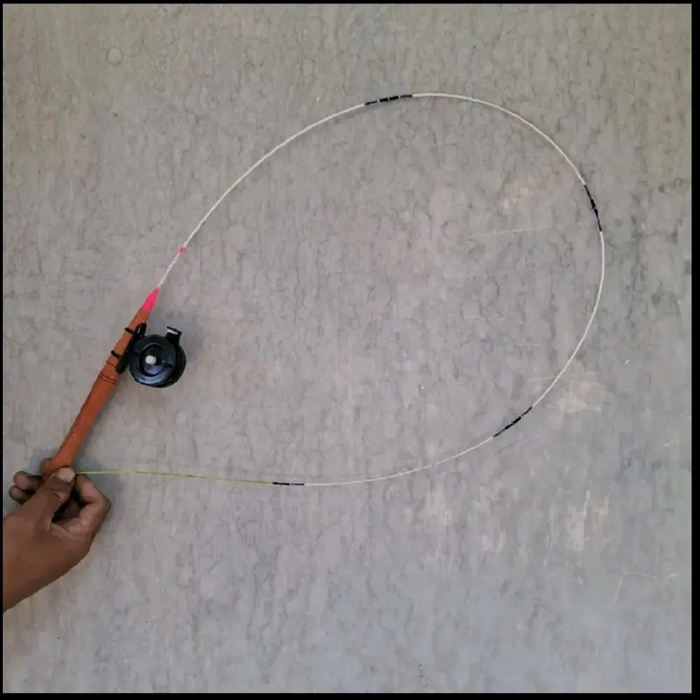 Joran set micro fishing 120cm putih + tokos + realseat