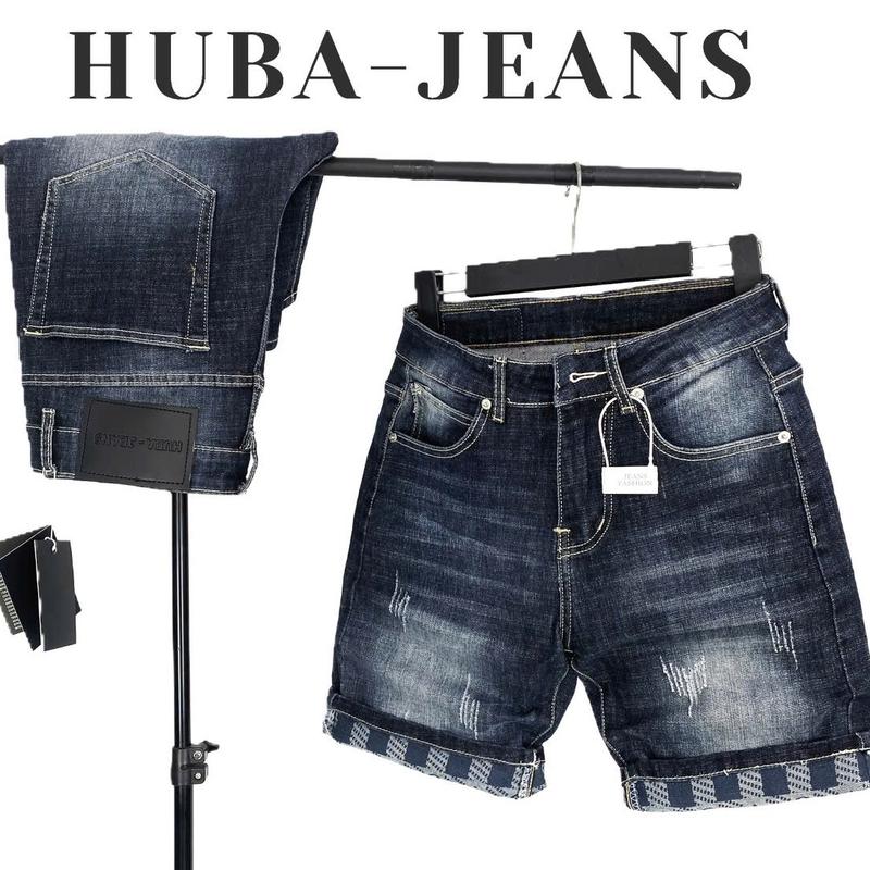  Quần SHORT jeans nam wash cao cấp Menswear Pants Có Túi HUBA-JEANS  có BIGSIZE  1199 Denim 