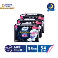 Gambar Charm Pembalut Safe Night 35cm Wing 18 Pads - 3 packs dari Unicharm Official Store Kab. Tangerang 1 Tokopedia
