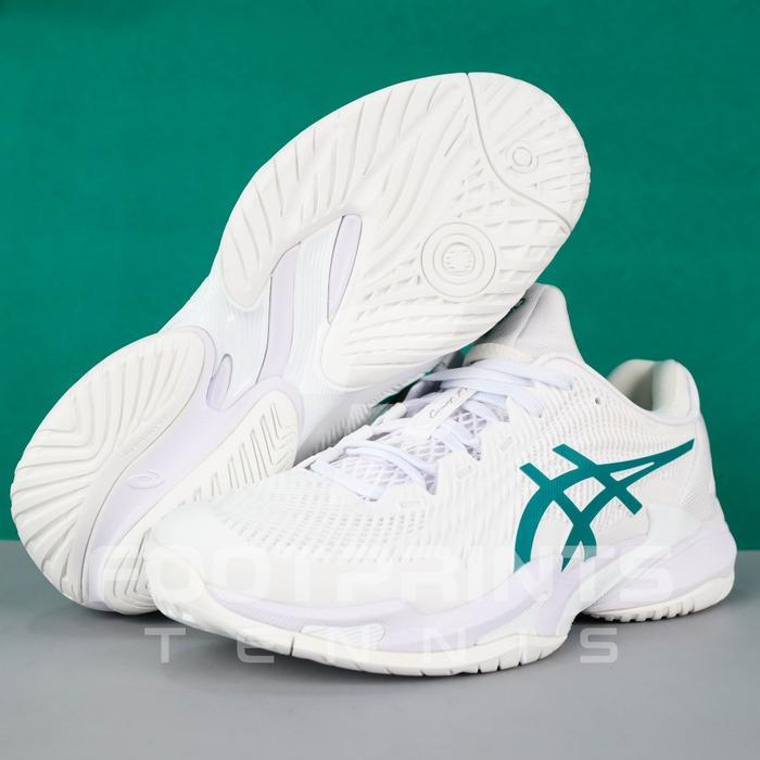 Jual Sepatu Tenis Asics Court Ff 3 Novak White Pitch Green Tennis