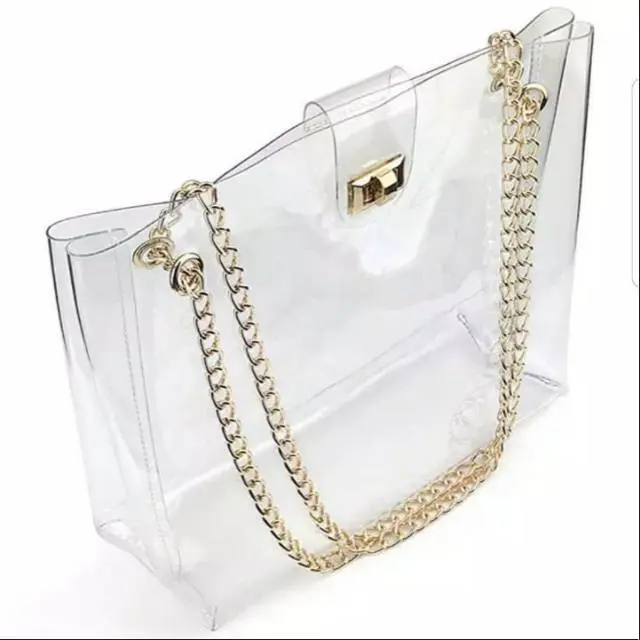 Tas slingbag mika pvc polos murah & lucu wanita imut