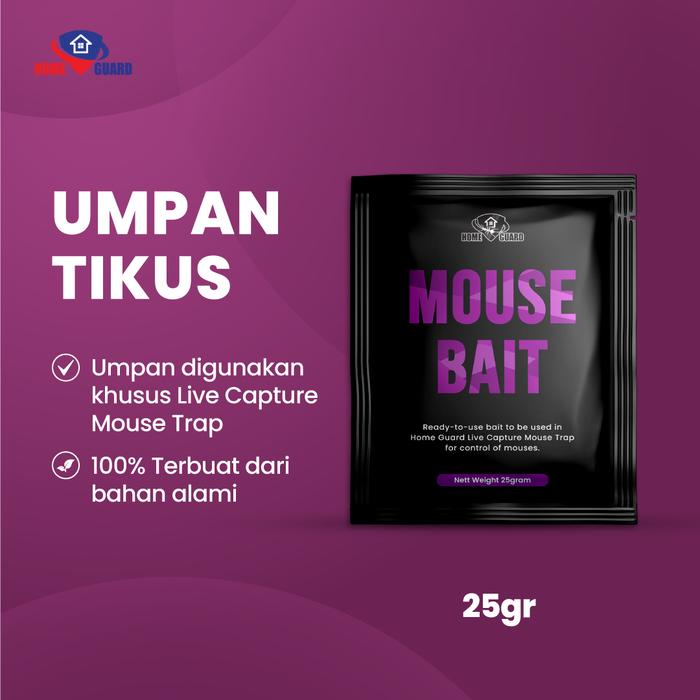 Gambar Mouse Bait 25gr Umpan Tikus 100%Natural khusus LIVE CAPTURE MOUSE TRAP dari Home Guard Indonesia_NEW Kota Surakarta Tokopedia