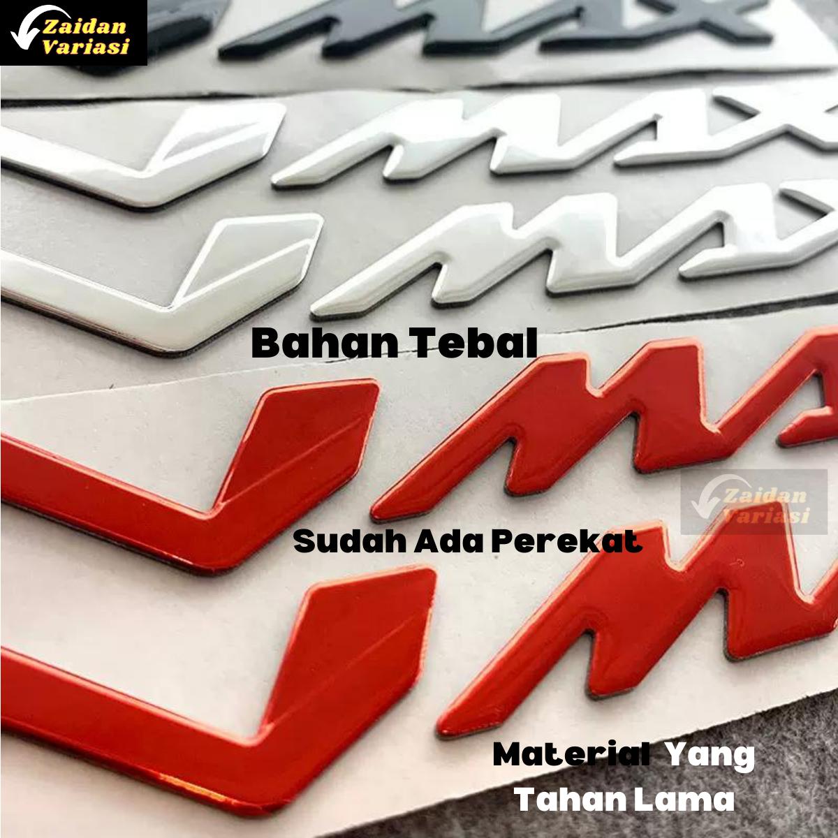 Emblem Nmax Timbul - Stiker Sticker Nmax New Old Logo 2022 2023 Full Body Polos Simple Jepang 155 Simpel Terbaru Merah Custom 2019 Transparan Anime Hitam Non Original Titanium