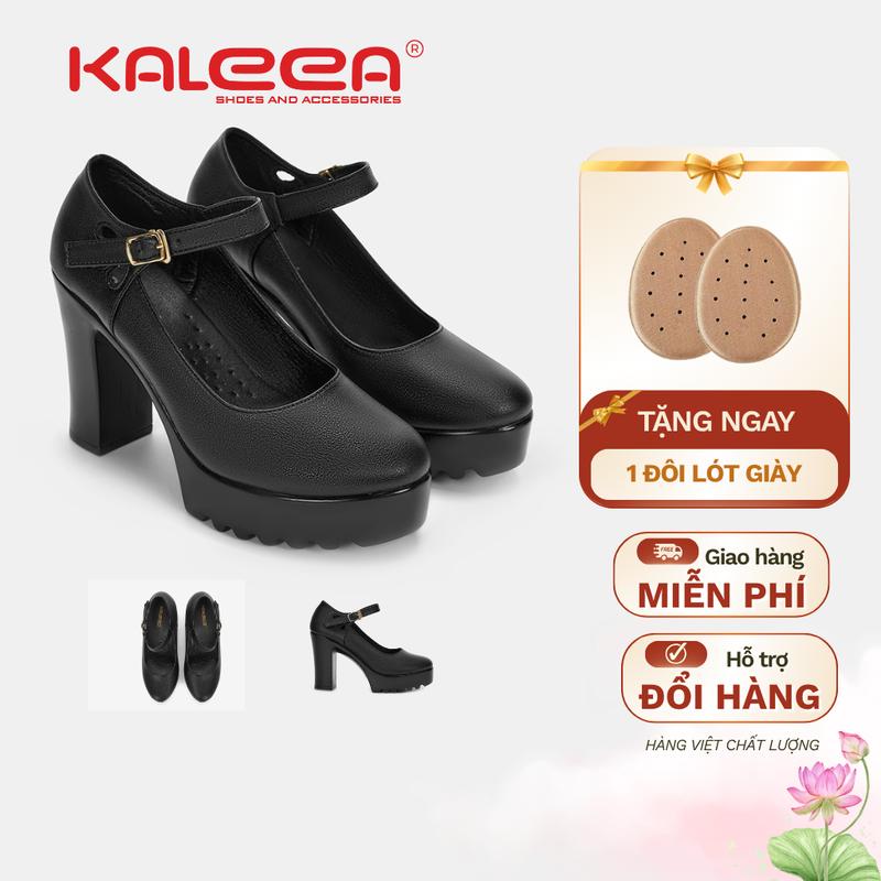 KALEEA MO629 - Giày Cao Gót Chất Da Mềm Hách Dáng Đế Cao 9p