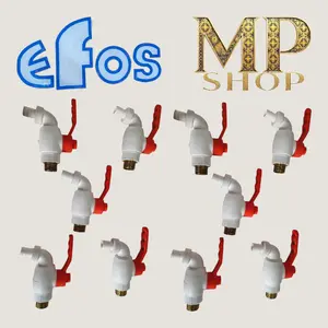 kran/ keran air tembok jumbo handle orange paket isi 10pcs