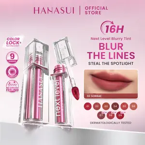 HANASUI Next Level Blurry Tint - Lip Tint Watery To Blur lightweight Tahan Lama Velvet FInish Powdery Tint Blurring Effect Stainlasting Up to 8 jam