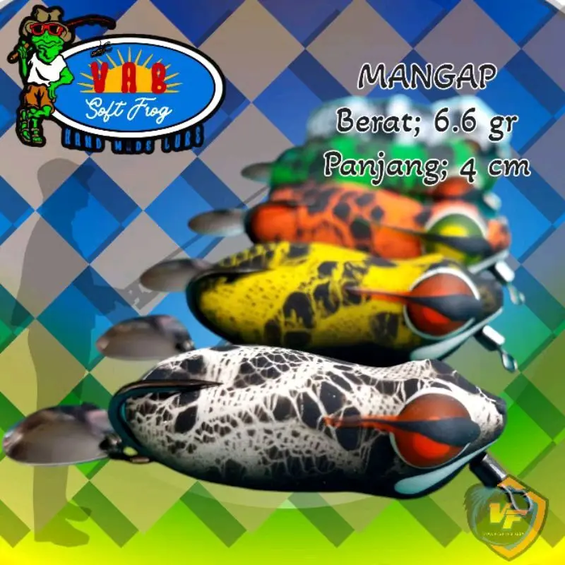 softfrog vab mangap + soft frog + lure + umpan casting + casting gabus + casting toman + umpan pancing + umpan toman + umpan gabus