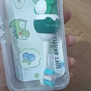 Momosee Sikat Gigi Anak 3-12 Tahun Motif Dino Training Tooth Brush For Kids Anti Slip XH092