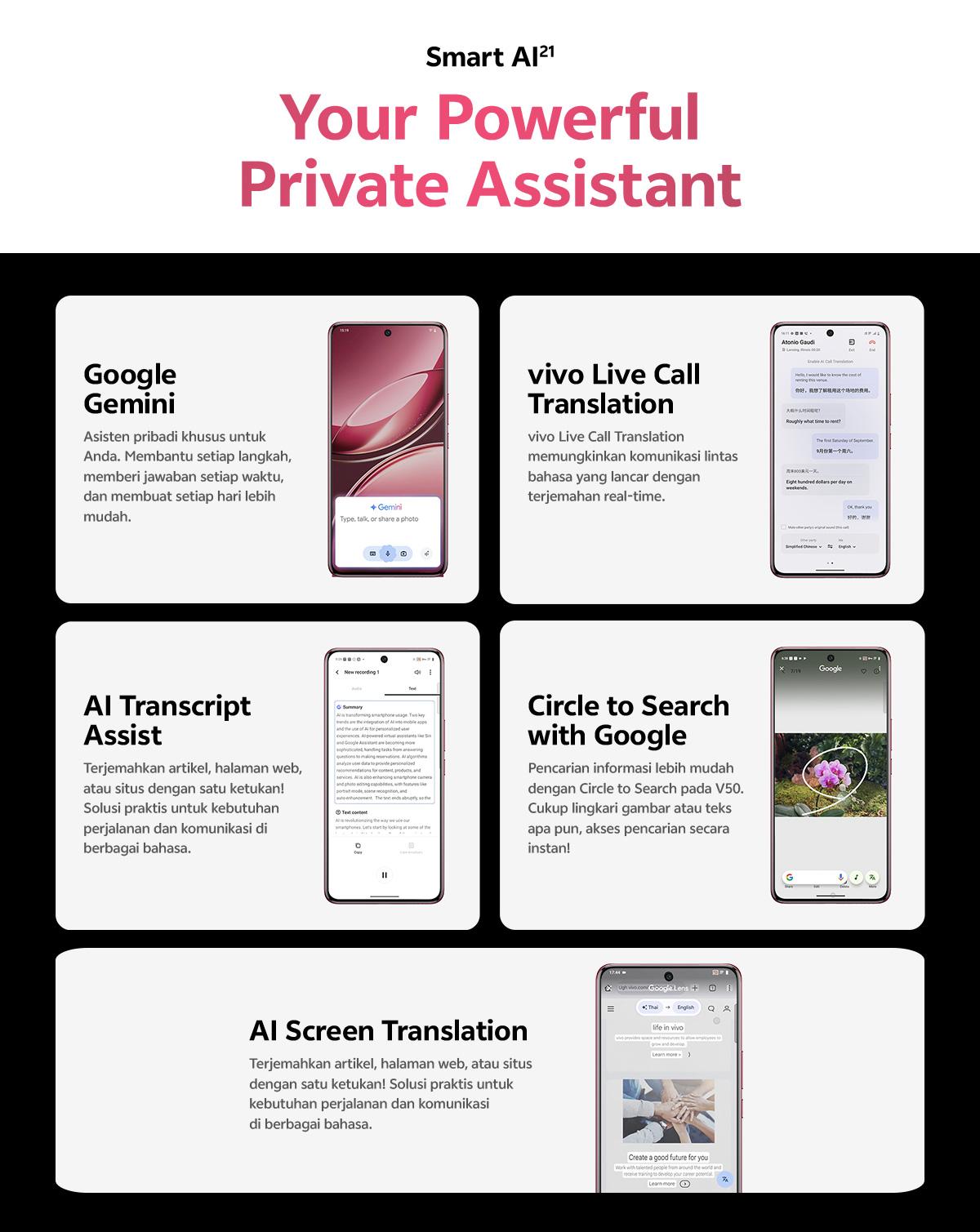 [ONLINE EXCLUSIVE] vivo V50 5G (8/256) Rounded-edge Design, ZEISS Group Potrait, 6000mAh Battery+90W Flashcharge, IP68+IP69, vivo AI