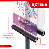 Gambar Tripod Stand Banner Display Poster Menu Cafe Spanduk 2 Sisi Outdoor Indoor BS-200 - Clamp Jepit Only dari Foyu Photo Kota Surabaya 5 Tokopedia