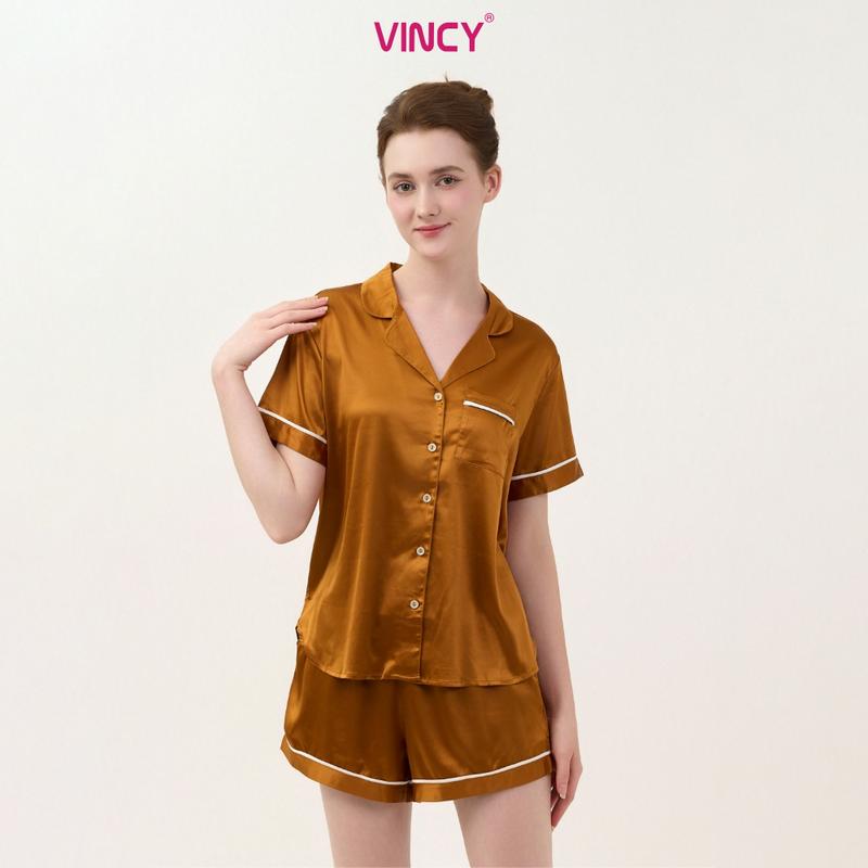  Bộ Quần Áo Short Satin Nữ Vincy BSS108W22 