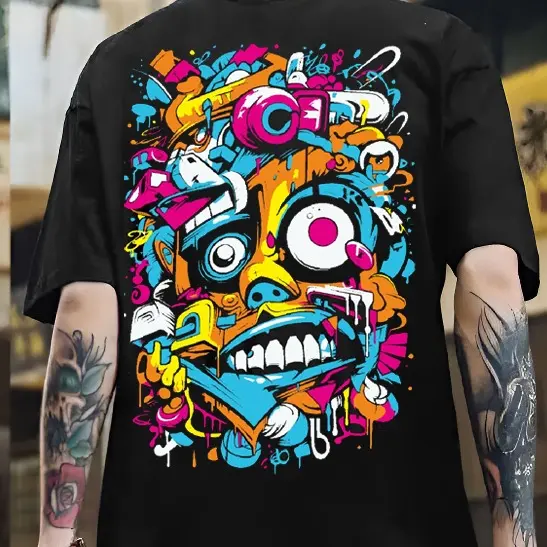 Baju Kaos Tulisan Distro Lengan Pendek Motif Bergambar Art Kaos Pria Dan Wanita Tulisan Belakang Trendy Kaos Keren Kekinian Bergambar Combed Nyaman Sablon 1