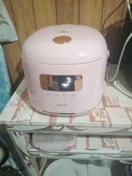 Product Review of Mecoo Aesthetic Rice Cooker Pink Low Carbo Low Sugar Ceramic Coated Teflon Free 400 Low Watt 1.5L Digital Hemat Listrik & Anti Jeglek | Rice Cooker Mecoo Low Carbo from A**o 0