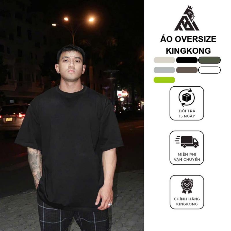  Áo Thun KingKong Trơn Oversize Basic Cơ Bản Không Logo Thoáng Mát - Local Brand TB KINGKONG SPORT WEAR 