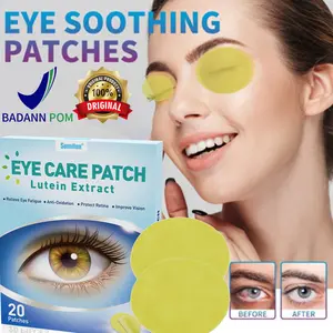 20pcs obat mata tempel eye patch Plester Mata Herbal Lutein Cold Eye Care Patches Maske masker mata untuk Membantu Meredakan Lelah Mata Perawatan Mata Lelah & Penglihatan Buram dan Menyegarkan Penglihatan
