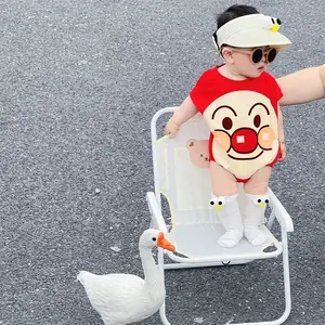 Jumper Kodok Baby Fashion Korea Bahan Cotton Combed Ukuran S M untuk Bayi 0-12 Bulan Max BB 5-9kg Nyaman Cocok Kulit Sensitif