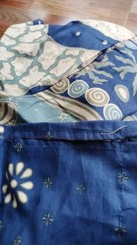 Product Review of [BISA COD] HEM BATIK PRIA BAHAN KATUN PRIMA Grade A - MOTIF KEKINIAN Cowok Formal casual Blue Shirts Baju Couple Seragam Kerja Keren from a**f 1