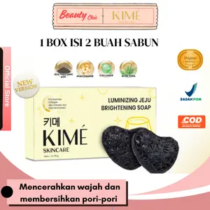 [BUY 1 BOX DAPAT 2 BATANG] KIME Luminizing Jeju Brightening Soap 100gr