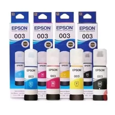 Tinta Epson 003 L1110 L3110 L3101 L3150 L5190 Warna Hitam Asli - Toner, Printer, Yellow