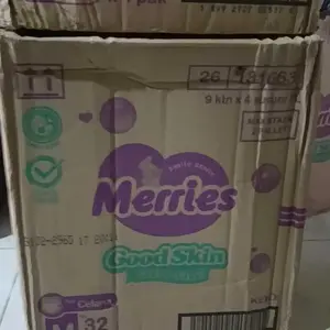 [PROMO 4 BALL] Merries Good Skin Carton - Popok Bayi Celana / Baby Pants Diaper