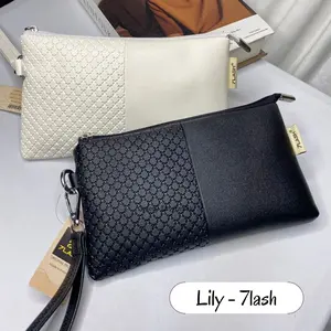 GALERY TAS CANTIK-  LILY -7 lash anti air dompet wadah Hp muat 2 hp android panjang 22 cm Wanita Bisa Digantung Office Lady